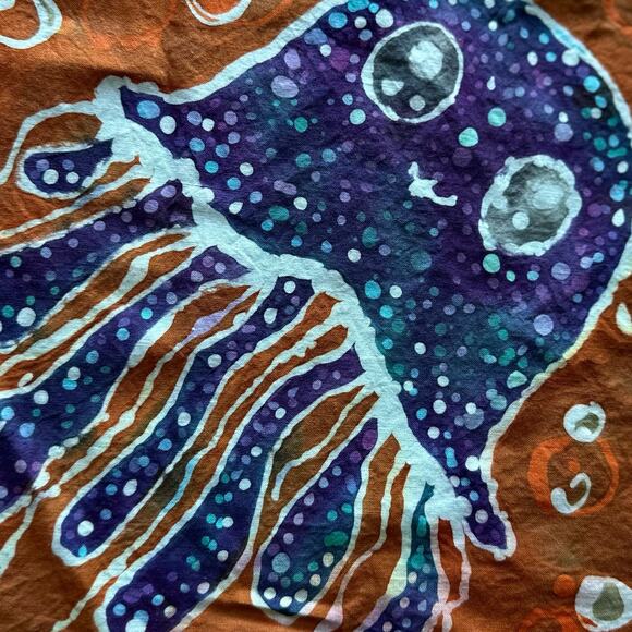 Handmade Batik Wall Art Jellyfish Window Art - Picture 2 of 8